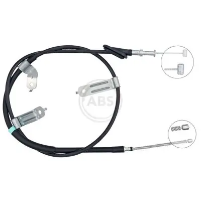 Stock Limitado Cable de accionamiento, freno de estacionamiento A.B.S. K10244